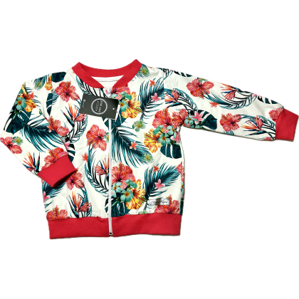 Bluza bawełniana dziewczęca w kwiaty STAR KIDS